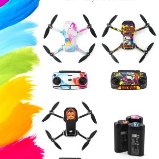 STARTRC body sticker +remote controller sticker for DJI Mavic mini /SE Tiger Face Flame